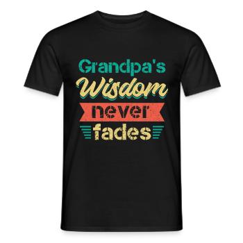 Best Grandpa Ever Grandpa Gramps - Men's T-Shirt - black - Front - AI Model Male 178 light (178cm)