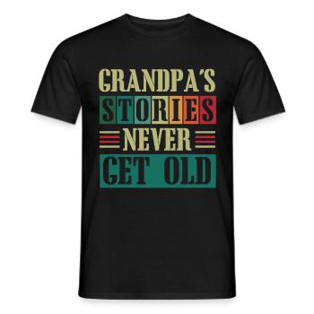 Bester Opa Aller Zeiten, Großvater, Gramps, - Männer T-Shirt - Schwarz - Vorne - AI Model Male 178 light (178cm)