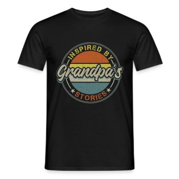 Bester Opa Aller Zeiten, Großvater, Gramps, - Männer T-Shirt - Schwarz - Vorne - AI Model Male 178 light (178cm)