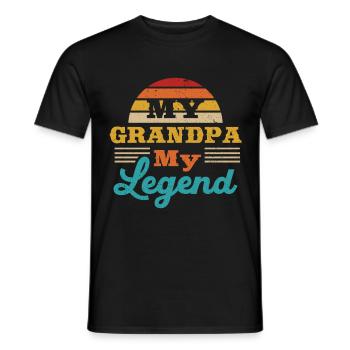 Bester Opa Aller Zeiten Großvater Gramps - Männer T-Shirt - Schwarz - Vorne - AI Model Male 178 light (178cm)