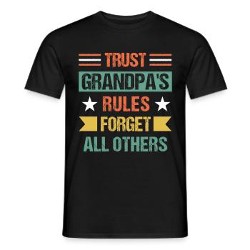 Bester Opa Aller Zeiten Großvater Gramps - Männer T-Shirt - Schwarz - Vorne - AI Model Male 178 light (178cm)