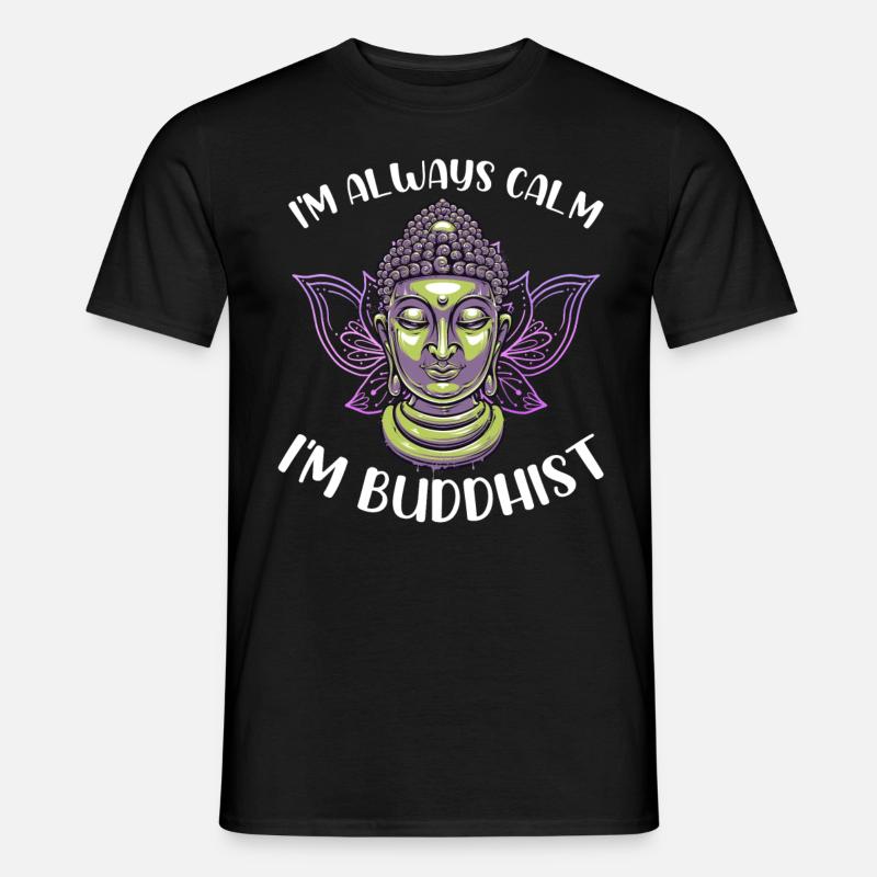 Buddhismus Buddha - Männer T-Shirt - Schwarz