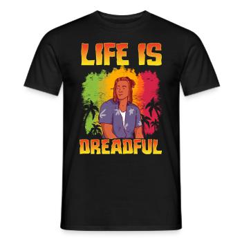 Rastafari Rastafarian Rasta - Männer T-Shirt - Schwarz - Vorne - AI Model Male 178 light (178cm)
