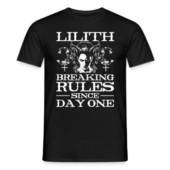 Lilith, Démon, Gothique, Mythologie, Folklore, - T-shirt homme - noir - Devant - AI Model Male 178 light (178cm)