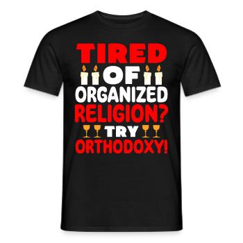 Orthodoxe - T-shirt homme - noir - Devant - AI Model Male 178 light (178cm)