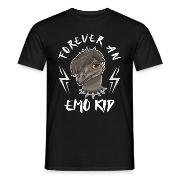 Emo Boy Emo Girl Emu Bird Emocore Punk Ästhetik - Männer T-Shirt - Schwarz - Vorne - AI Model Male 178 light (178cm)