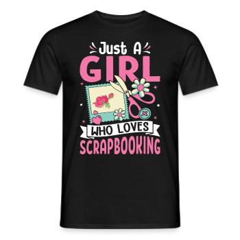 Scrapbooker - Männer T-Shirt - Schwarz - Vorne - AI Model Male 178 light (178cm)