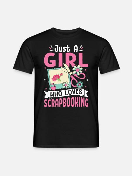 Scrapbooker - Männer T-Shirt - Schwarz