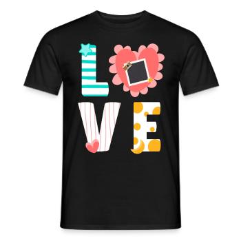 Scrapbooking Scrapbooker - Männer T-Shirt - Schwarz - Vorne - AI Model Male 178 light (178cm)