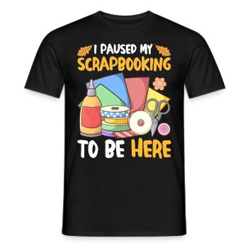 Scrapbooker - Männer T-Shirt - Schwarz - Vorne - AI Model Male 178 light (178cm)