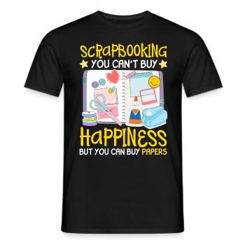 Scrapbooker - Männer T-Shirt - Schwarz - Vorne - AI Model Male 178 light (178cm)