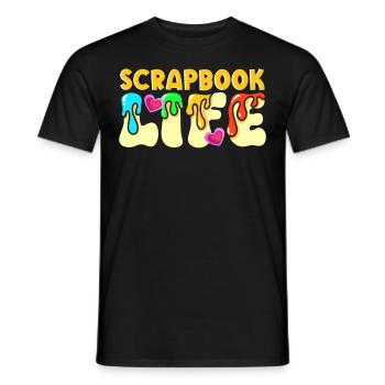 Scrapbooking Scrapbooker - Männer T-Shirt - Schwarz - Vorne - AI Model Male 178 light (178cm)
