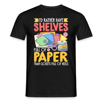 Scrapbooking Scrapbooker - T-shirt homme - noir - Devant - AI Model Male 178 light (178cm)