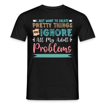 Scrapbooking Scrapbooker - Men's T-Shirt - black - Front - AI Model Male 178 light (178cm)