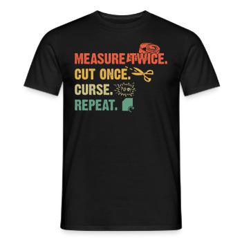 Scrapbooking Scrapbooker - Men's T-Shirt - black - Front - AI Model Male 178 light (178cm)