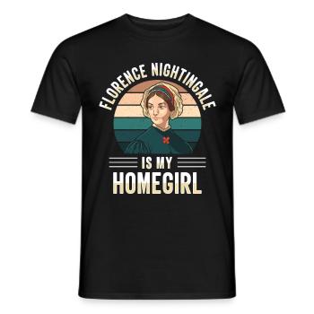 Krankenschwester Florence Nightingale Medizinische - Männer T-Shirt - Schwarz - Vorne - AI Model Male 178 light (178cm)