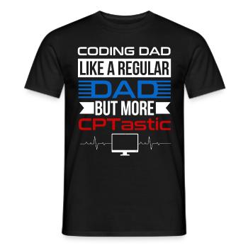 Medizinischer Kodierer Beruf Medizinische - Männer T-Shirt - Schwarz - Vorne - AI Model Male 178 light (178cm)
