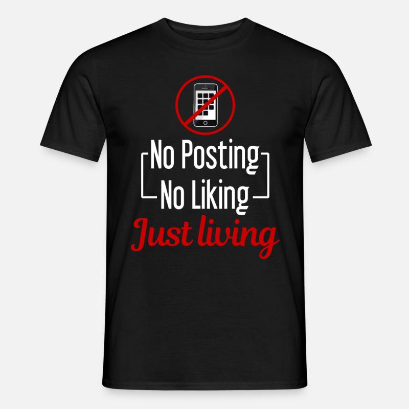 Technologiepause, Bildschirmfreie Zeit, Offline, - Männer T-Shirt - Schwarz
