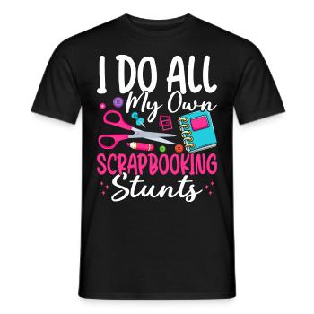 Scrapbooker - Männer T-Shirt - Schwarz - Vorne - AI Model Male 178 light (178cm)