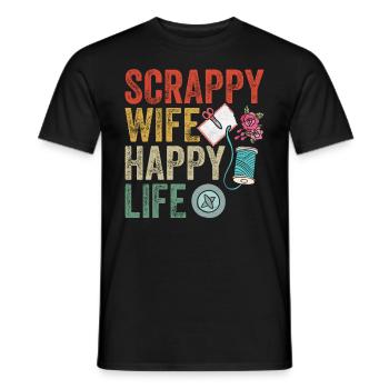 Scrapbooking Scrapbooker - Männer T-Shirt - Schwarz - Vorne - AI Model Male 178 light (178cm)