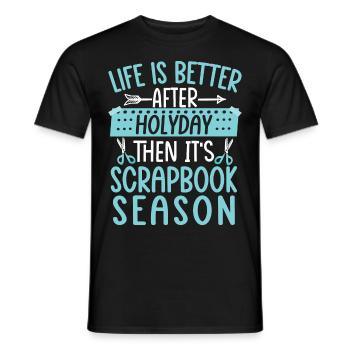 Scrapbooking Scrapbooker - Männer T-Shirt - Schwarz - Vorne - AI Model Male 178 light (178cm)