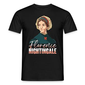 Krankenschwester Florence Nightingale Medizinische - Männer T-Shirt - Schwarz - Vorne - AI Model Male 178 light (178cm)