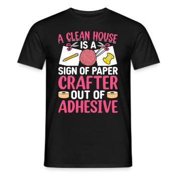 Crafting Crafter - Männer T-Shirt - Schwarz - Vorne - AI Model Male 178 light (178cm)