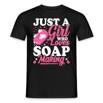 Fabricant de savon Soapologist - T-shirt homme - noir - Devant - AI Model Male 178 light (178cm)