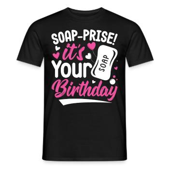 Fabrication de savon, savonnier, savonologue - T-shirt homme - noir - Devant - AI Model Male 178 light (178cm)