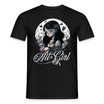 Alt Girl Alternative Girl - Men's T-Shirt - black - Front - AI Model Male 178 light (178cm)