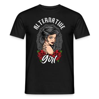 Alternative Girl Alt Girl Egirl - Men's T-Shirt - black - Front - AI Model Male 178 light (178cm)