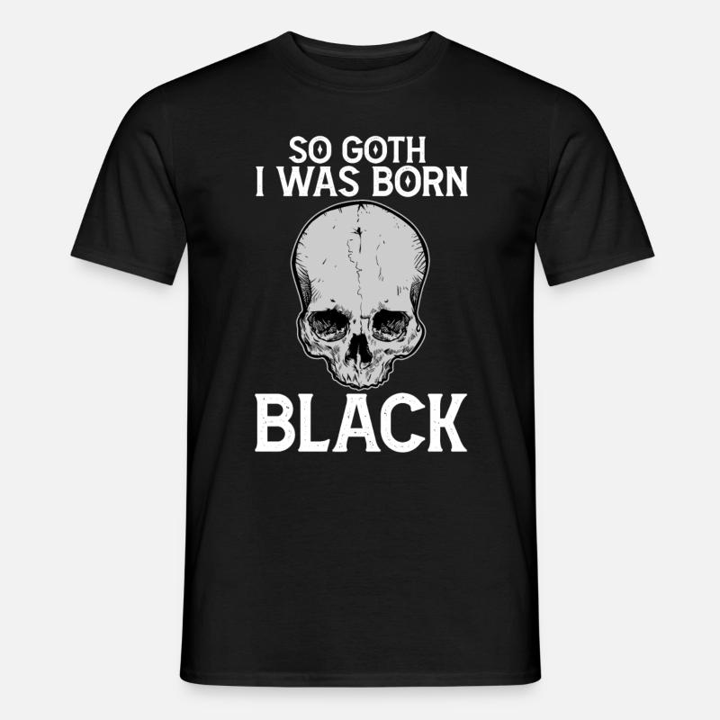 Funny Gothic skull - Men’s T-shirt - black