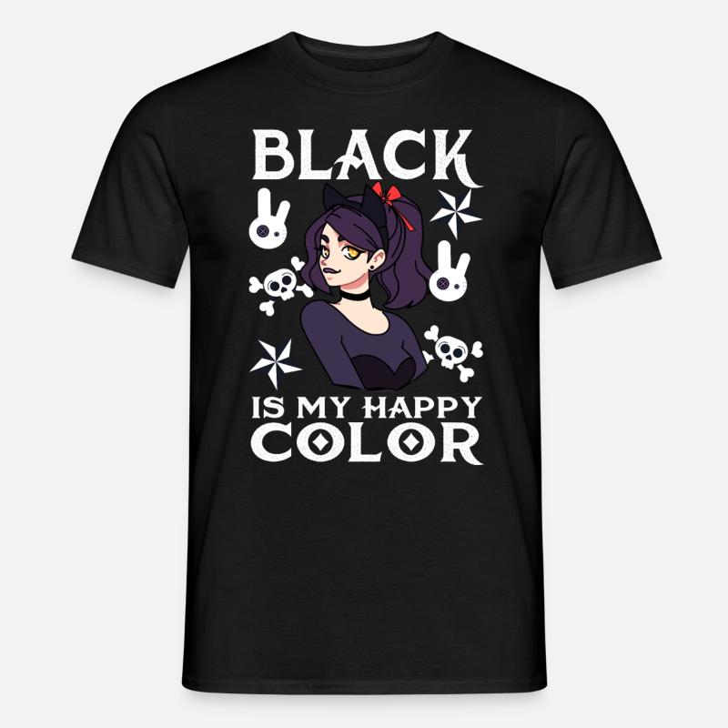 Lustige Gothic Goth - Männer T-Shirt - Schwarz
