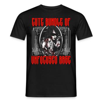 Funny Gothic Goth - Men's T-Shirt - black - Front - AI Model Male 178 light (178cm)