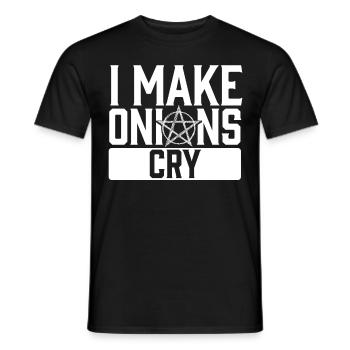 Funny Gothic Goth - Men's T-Shirt - black - Front - AI Model Male 178 light (178cm)