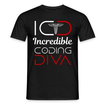 Medizinischer Kodierer Beruf Medizinische - Männer T-Shirt - Schwarz - Vorne - AI Model Male 178 light (178cm)