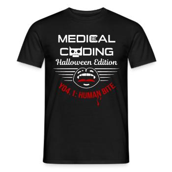 Halloween-medizin-kodierer Medizinische - Männer T-Shirt - Schwarz - Vorne - AI Model Male 178 light (178cm)
