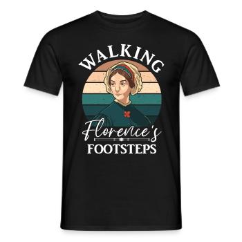 Krankenschwester Florence Nightingale Medizinische - Männer T-Shirt - Schwarz - Vorne - AI Model Male 178 light (178cm)