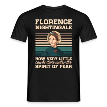 Infirmière Florence Nightingale Medical - T-shirt homme - noir - Devant - AI Model Male 178 light (178cm)