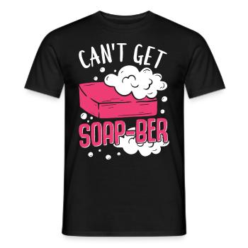 Fabrication de savon, savonnier, savonologue - T-shirt homme - noir - Devant - AI Model Male 178 light (178cm)