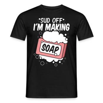 Soap Making, Soap Maker, Soapologist - Men's T-Shirt - black - Front - AI Model Male 178 light (178cm)