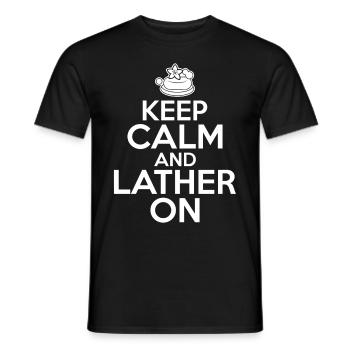 Fabrication de savon, savonnier, savonologue - T-shirt homme - noir - Devant - AI Model Male 178 light (178cm)