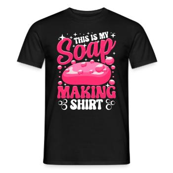 Savonnier Savonnologue - T-shirt homme - noir - Devant - AI Model Male 178 light (178cm)