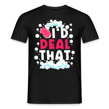 Fabrication de savon, savonnier, savonologue - T-shirt homme - noir - Devant - AI Model Male 178 light (178cm)