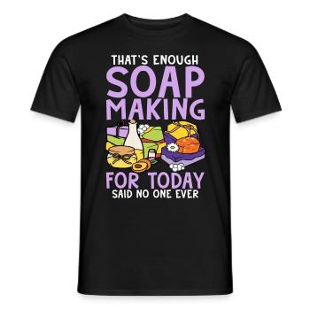 Soap manufacturer Soapologist - Men's T-Shirt - black - Front - AI Model Male 178 light (178cm)
