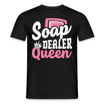 Soap Making, Soap Maker, Soapologist - Men's T-Shirt - black - Front - AI Model Male 178 light (178cm)