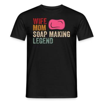 Soap manufacturer Soapologist - Men's T-Shirt - black - Front - AI Model Male 178 light (178cm)