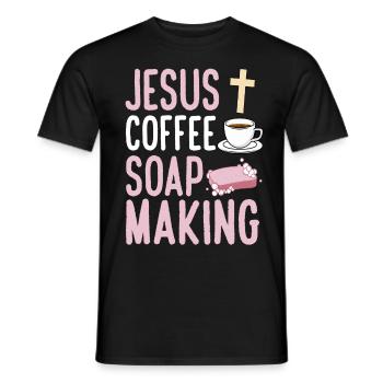 Soap manufacturer Soapologist - Men's T-Shirt - black - Front - AI Model Male 178 light (178cm)