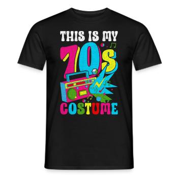 Hippie Retro Vaporwave - Männer T-Shirt - Schwarz - Vorne - AI Model Male 178 light (178cm)