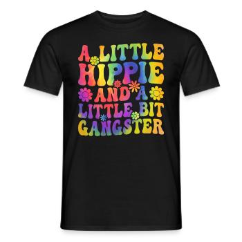 Peace Tie Dye - Men's T-Shirt - black - Front - AI Model Male 178 light (178cm)
